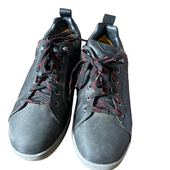 CATERPILLAR P90192 BRODE Men US 12Black Leather Steel Toe Work Shoe Oxford - Picture 7 of 7